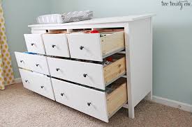 Organizing a dresser drawer is a great solution to either of these problems and can also. Nursery Dresser Organization