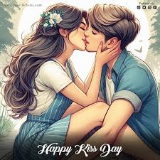 premium psd free psd happy kiss day