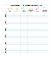11 Meal Planning Templates Free Sample Example Format