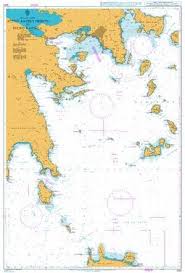 British Admiralty Nautical Chart 1093 Aegean Sea Greece