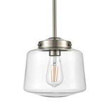 Scolare Vintage Pendant Light Brushed Nickel Kitchen Island Light With Led Bulb Ll P274 Bn Farmhouse Goals