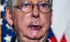 Image result for mitch mcconnell lips and hand