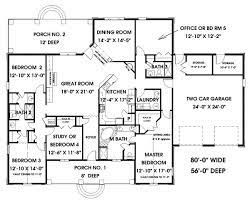 Southern House Plan With 5 Bedrooms And