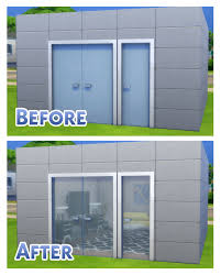Sims Fix For Simple Glass Double Door