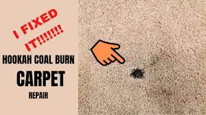 how to repair hookah coal burn carpet