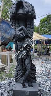 Black Stone Garden Sculpture Dancing