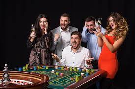Young people playing roulette Stock Photo 08 free download