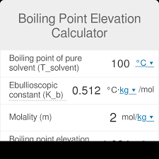boiling point elevation calculator