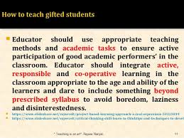 lesson plan for teaching gifted
