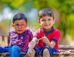 image of two cute indian kids or boys