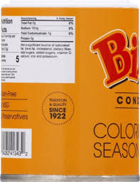 The best for paella, meat chicken, fish, yellow rice, soups, stews & pasta. Bijol Coloring Seasoning Condiment 2 Oz Food 4 Less
