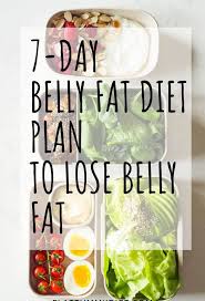 How To Lose Belly Fat In 1 Week 7 Day Belly Fat Diet Plan
