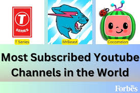 most subscribed you channels in the