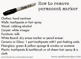 how to remove permanent marker aunt