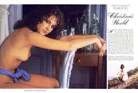 Playmate of the Month: Christina Ferguson, April 1983 – Pipe and PJs:  Pictorials