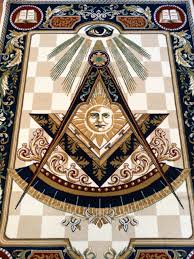 past master masonic woven area rug