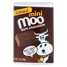 natural mini moo dark chocolate bar