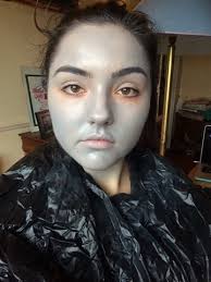 practising my hybrid makeup look 2