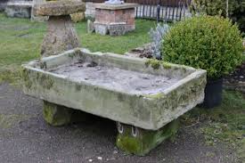 Sold Large Stone Sink On Stone Bases