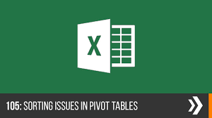 pivot table sorting issues you