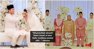 Ijab kabul diucapkan oleh pelaku akad nikah. Bukan Biasa2 Isteri Dia Permaisuri Cemar Duli Hadiri Akad Nikah Nafiz Muaz