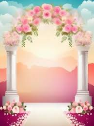 wedding background with flowers add