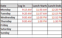 Excel Timesheet With Lunch Breaks Easy