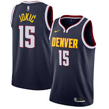 Denver—today, the denver nuggets unveiled a new version of the city edition jersey that keeps the same design elements but transitions from white to black. Men S Denver Nuggets Nikola Jokic Nike Navy 2020 21 Swingman Jersey Icon Edition