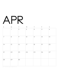 Printable April 2019 Calendar Monthly Planner 2 Designs Flowers