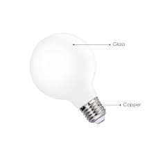 Edison E27 G80 Led Globe Light Bulbs Type G Energy Saving Led Light Bulb Diameter 80mm 6w Warm White 3000k With Glass Lamp Shade