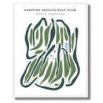 Hampton Heights Golf Club North Carolina Golf Course Map - Etsy