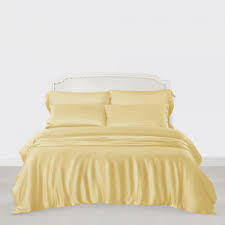 gold silk bed linen from the finest