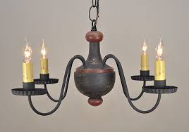 Windham Woodspun Country Primitive Chandelier By Timeless Lighting