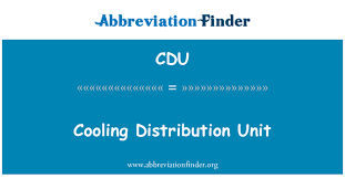 Atmospheric distillation unit or crude distillation unit (cdu) the atmospheric distillation unit exploits the difference between boiling points of various components of crude oil to separate them from each other. Cdu Definition Cooling Distribution Unit Abbreviation Finder