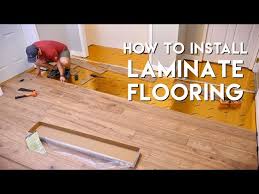 installing laminate flooring for the