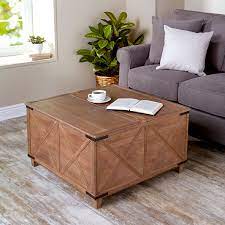 Barn Door Coffee Tables With Storage