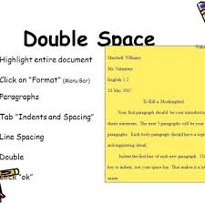 How to double space your paper page layout. Double Spaced Document Example