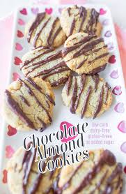 chocolate almond cookies low carb no
