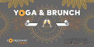 yoga brunch at pinstripes georgetown