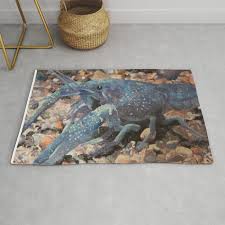 blue lobster rug by dj beaulieu society6