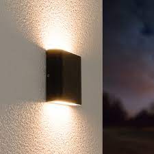 dimmable led wall light dallas s black