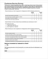Survey Form In Pdf
