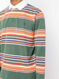 iconic rugby shirt striped polo shirt