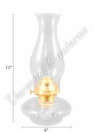 Victorian Oil Lamp Clear W Reflector