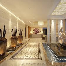 villa living room corridor marble floor