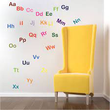 Alphabet Wall Decal Mural Vinyl Letters