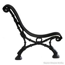 china cast iron in wooden bench parts