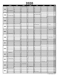 Printable 2020 Excel Calendar Templates Calendarlabs