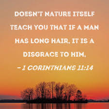 1 corinthians 11 14 doesn t nature