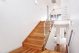 The dark wood risers and railings lend a hint of contrast. Stairs In Your Architecture Plan Newcastle Mark Lawler Architects